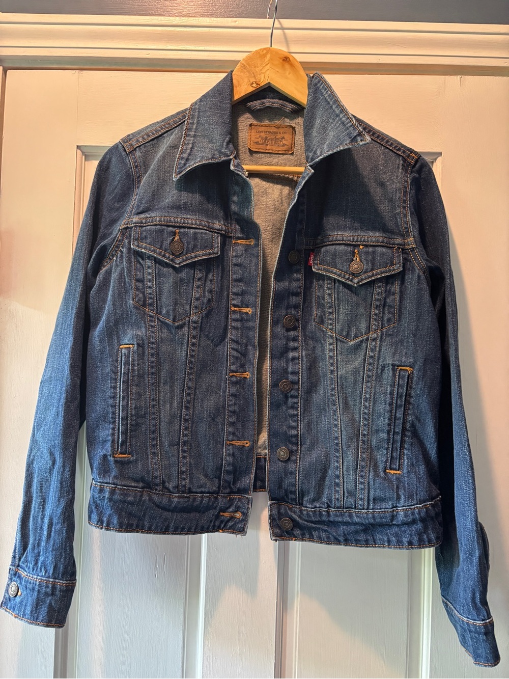 Levi's Blue Denim Trucker Jacket M